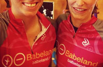Bicycle jersey design for Team Babeland.