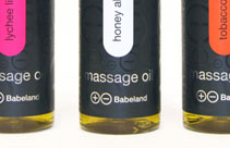 Babeland massage packaging